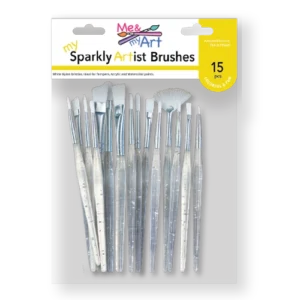15 pc. White Nylon Assorted Mini Brushes